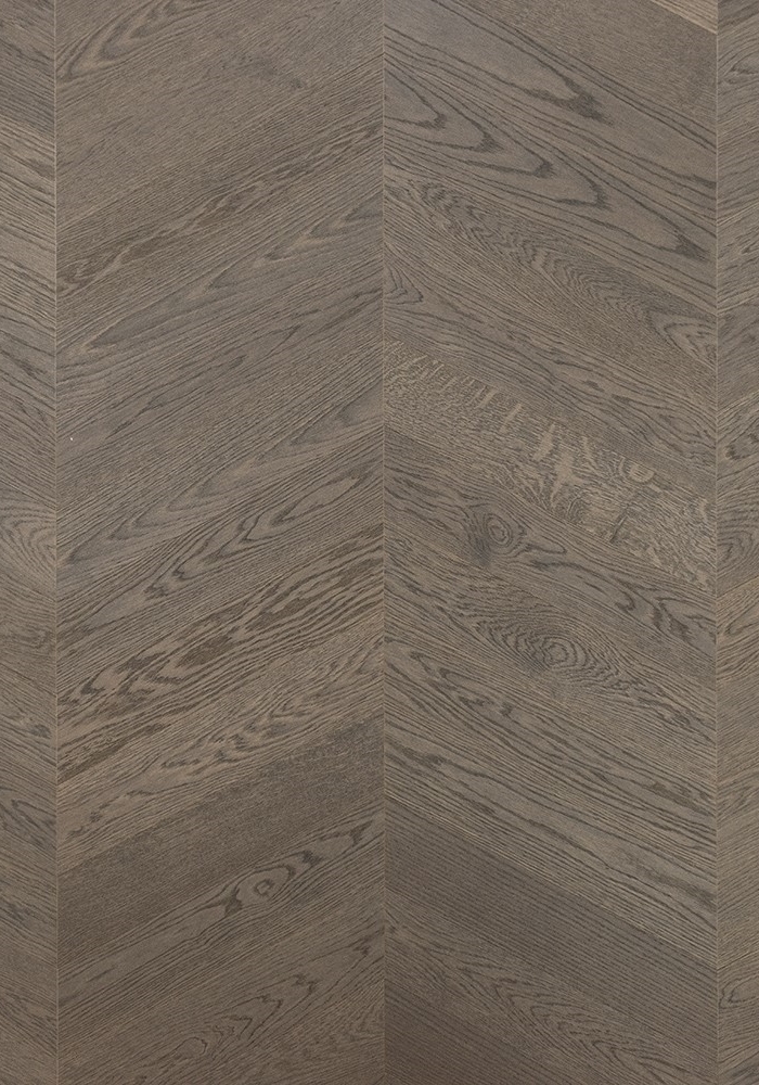 Plank parquet Chevron Oak Grey