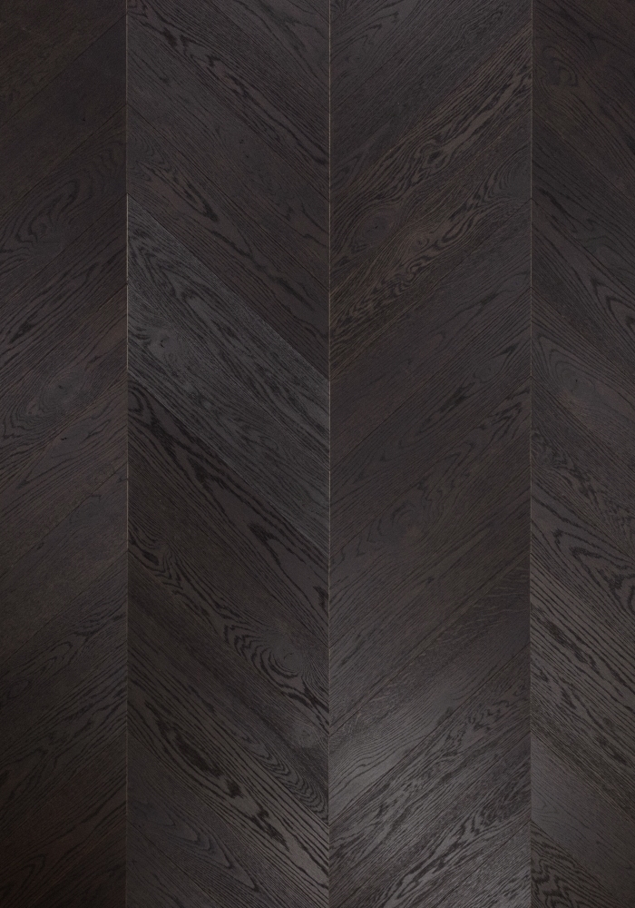 Plank parquet Chevron Oak Marrone